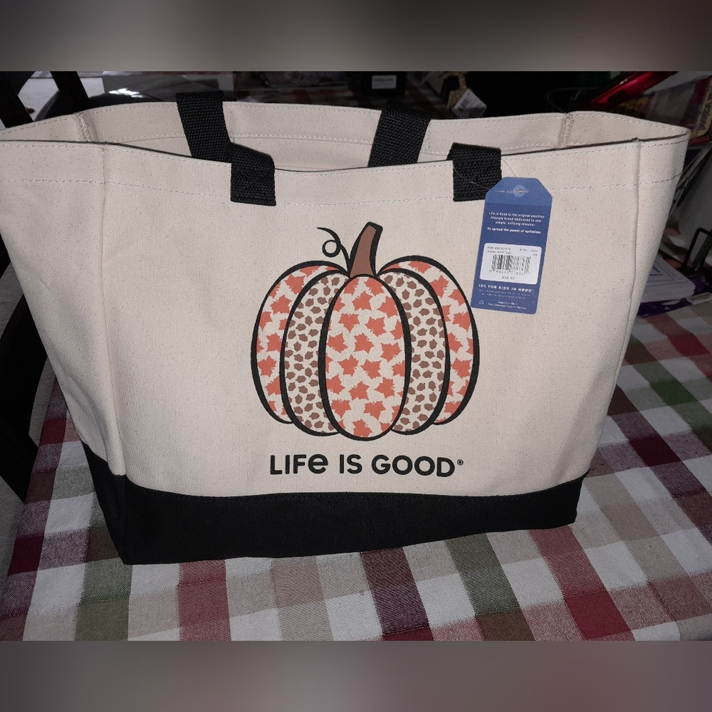 Life is Good tote